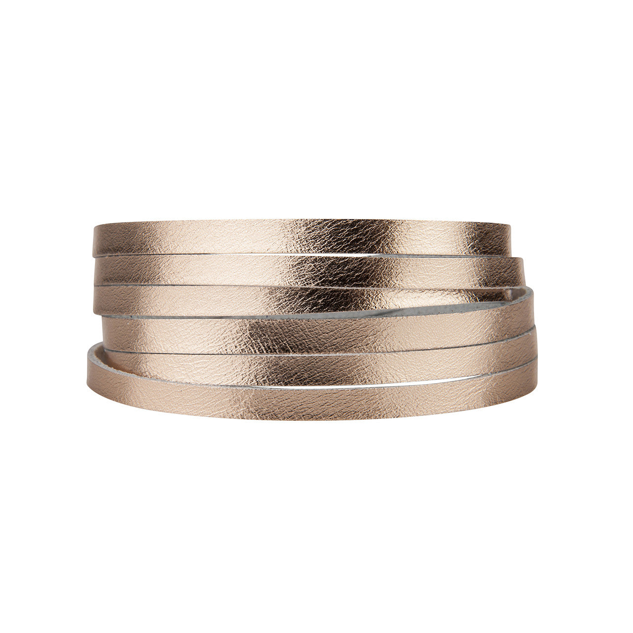 Sloane Sliced Wrap Bracelet In Rose Gold