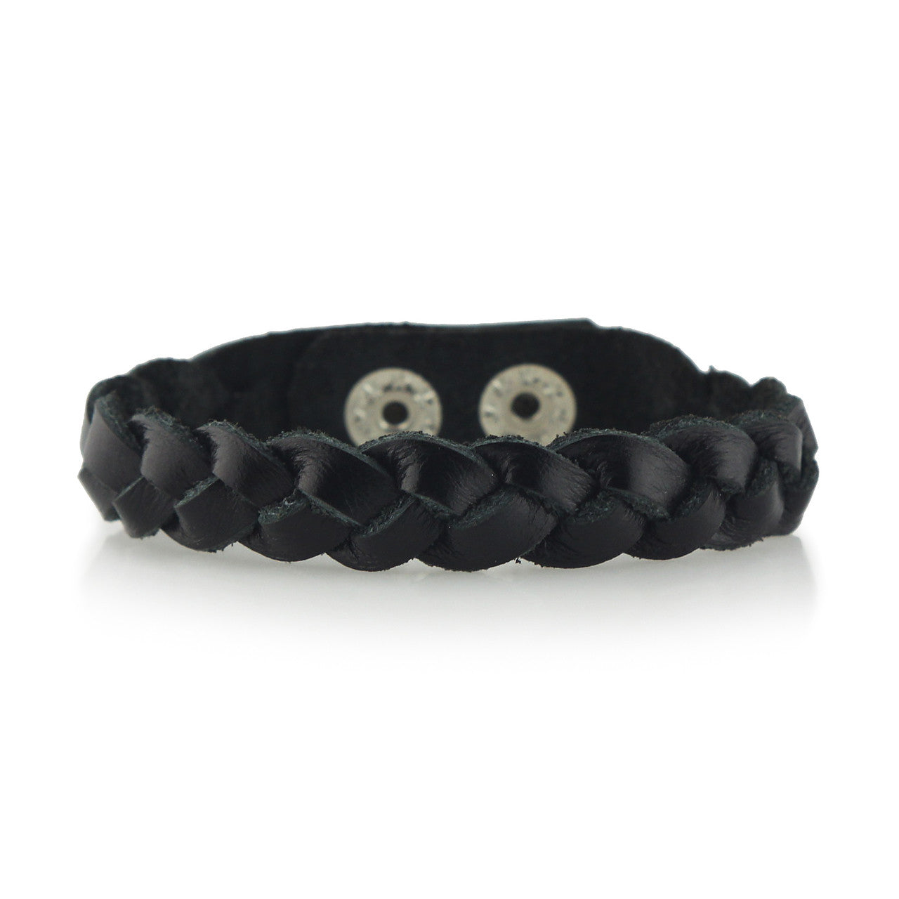 Magic Braid Twisted Leather Bracelet Magic Braid Bracelet In Black