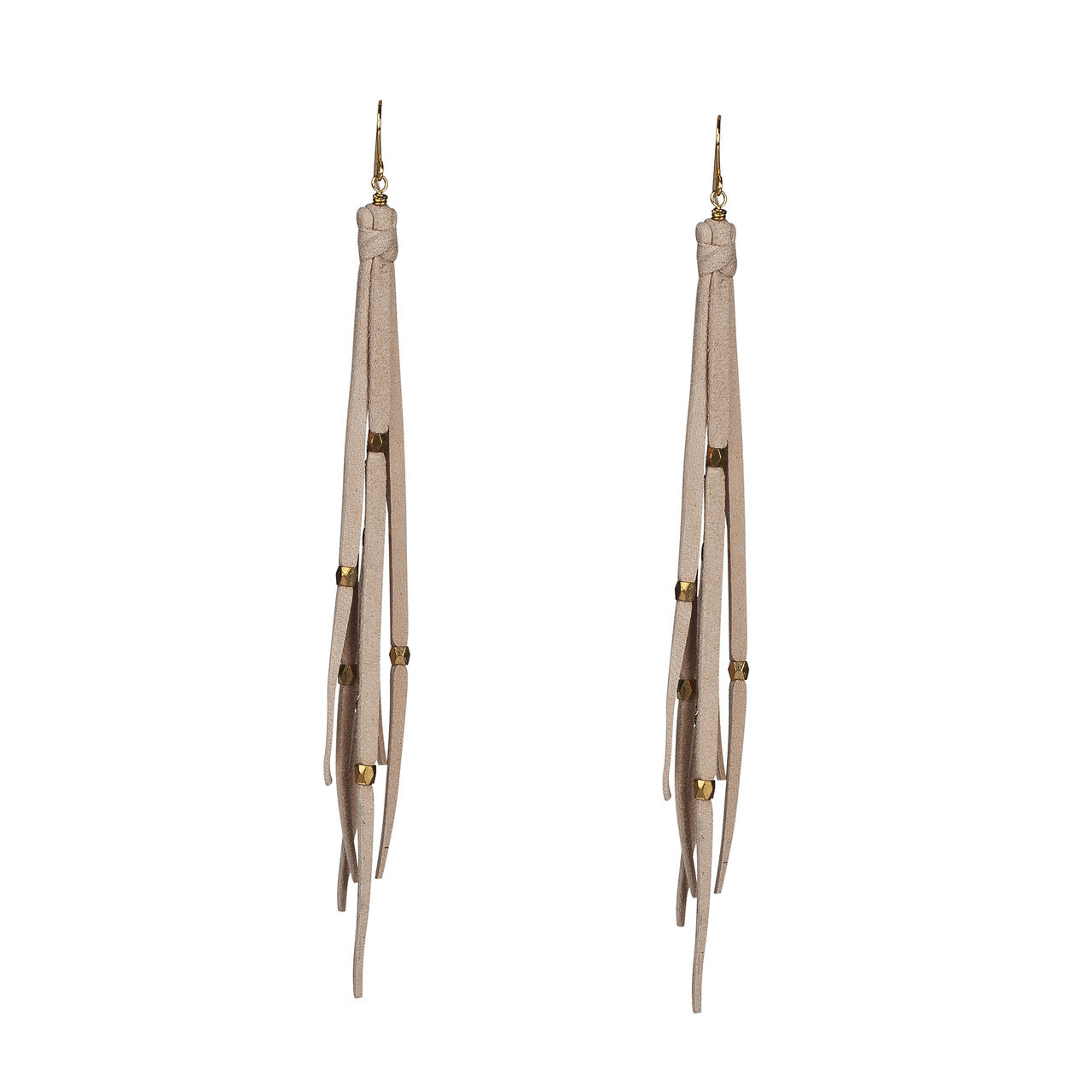 Tara Tassle Earrings In Beige