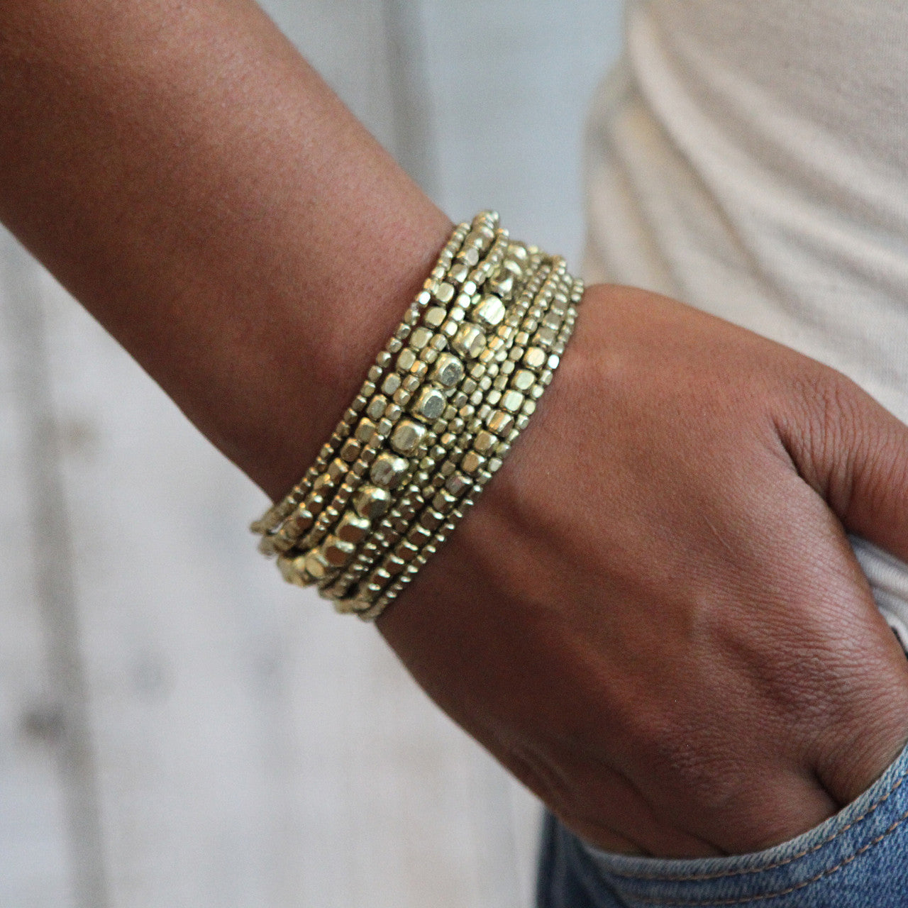 Pebble Bead Bracelets