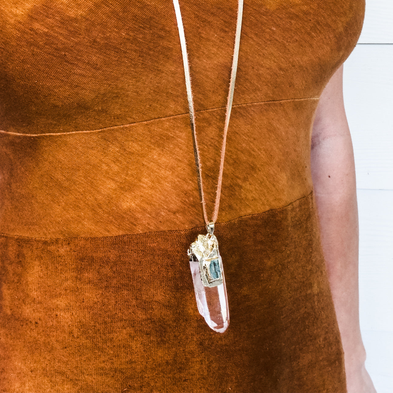 Amaya Quartz & Kyanite Necklace