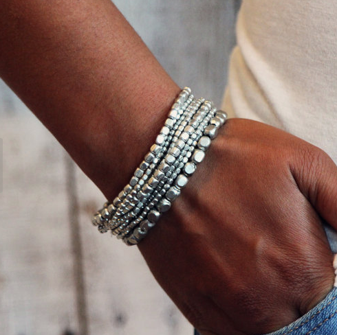 Pebble Bead Bracelets