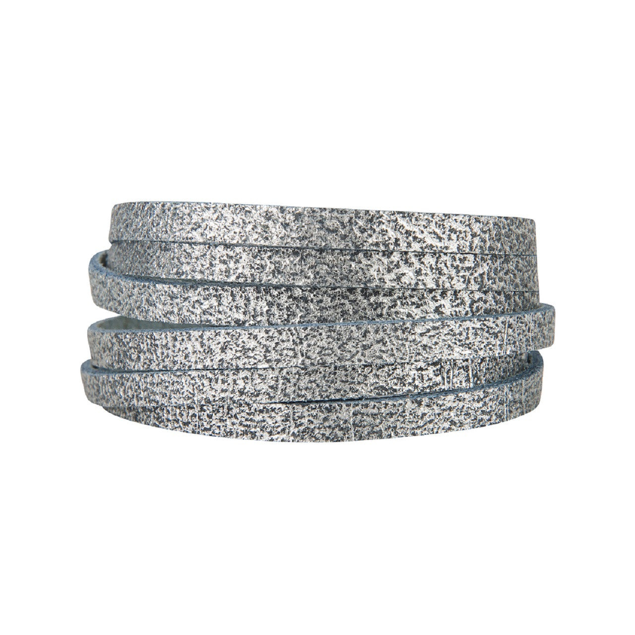 Sloane Sliced Wrap Bracelet In Grey Shimmer