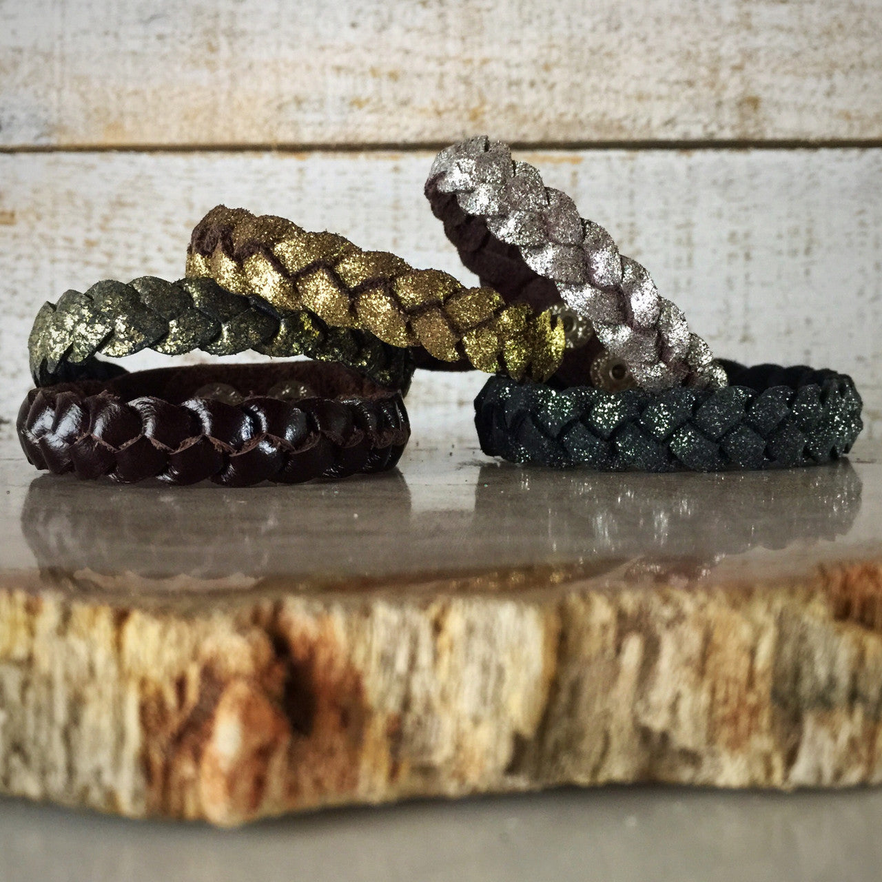 Magic Braid Bracelet in Chocolate