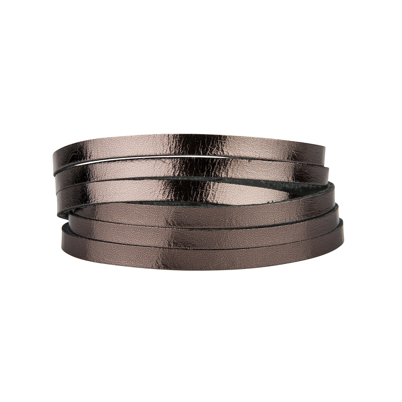 Sloane Sliced Wrap Bracelet In Gunmetal