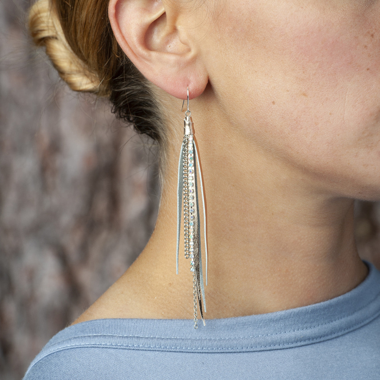 Tassel Earrings In Rose Gold