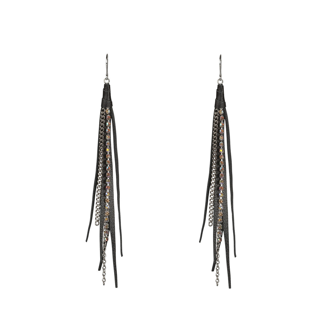 Tassle Earrings In Earth and Silver