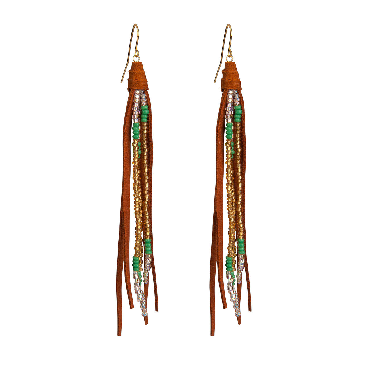 Beaded Tassle Earrings In Mit