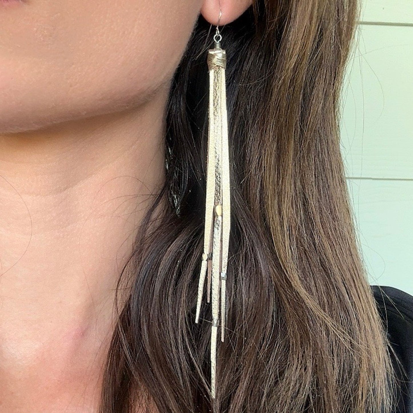 Tara Tassel Earrings in Peace