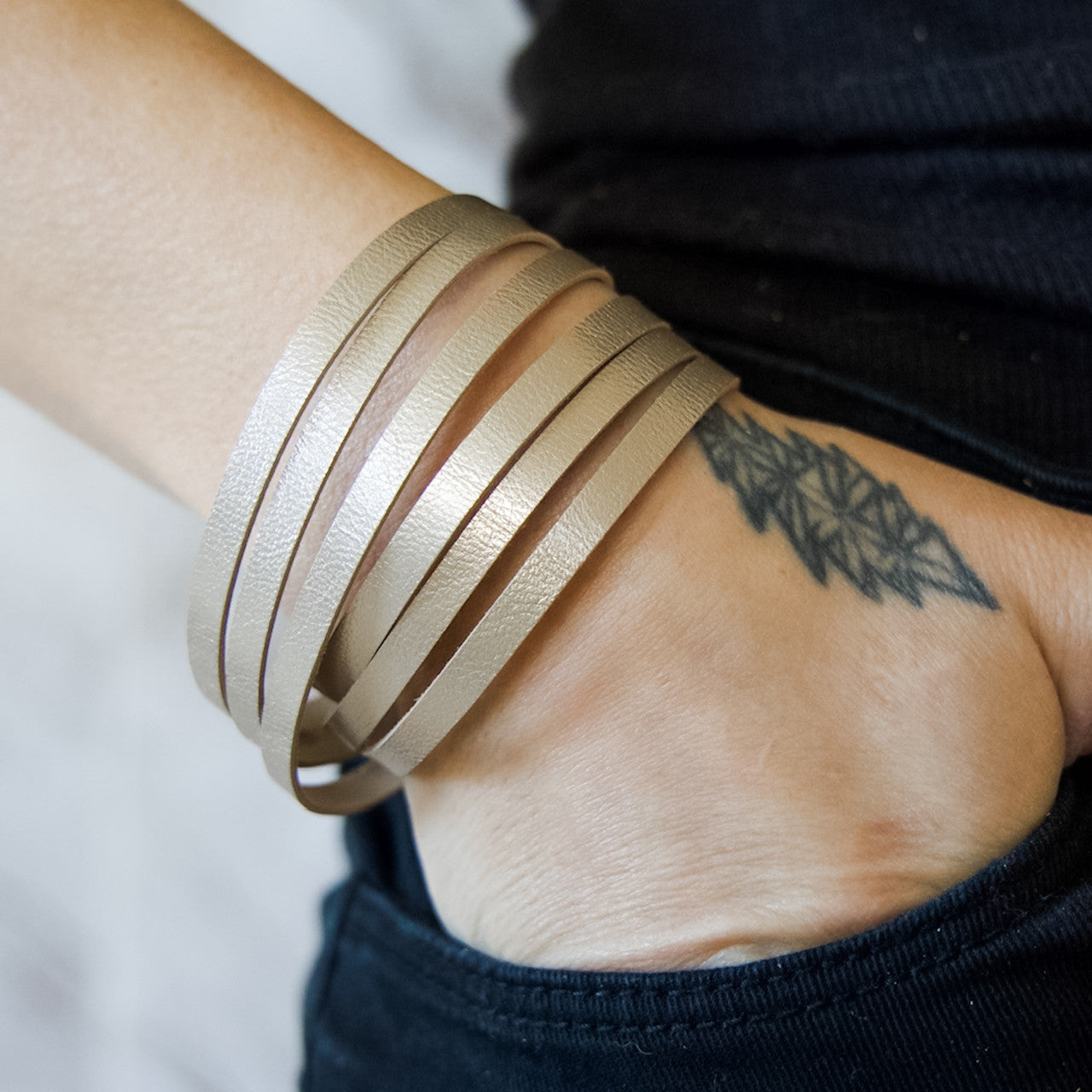 Sloane Sliced Wrap Bracelet In Love