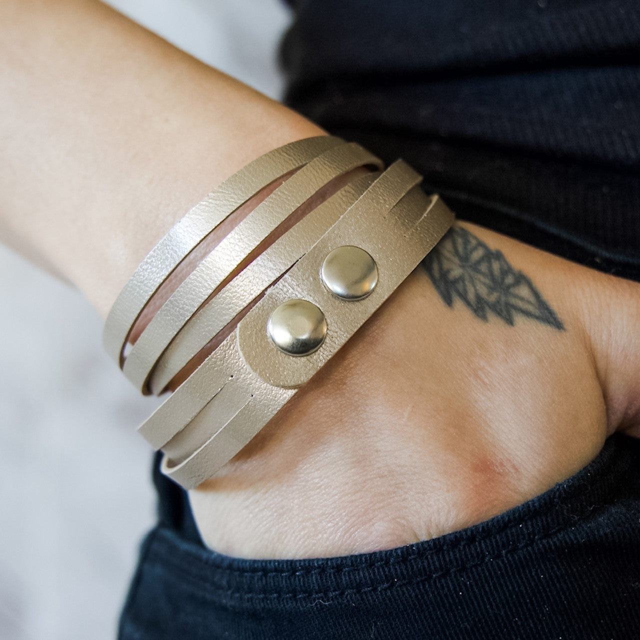 Sloane Sliced Wrap Bracelet In Love