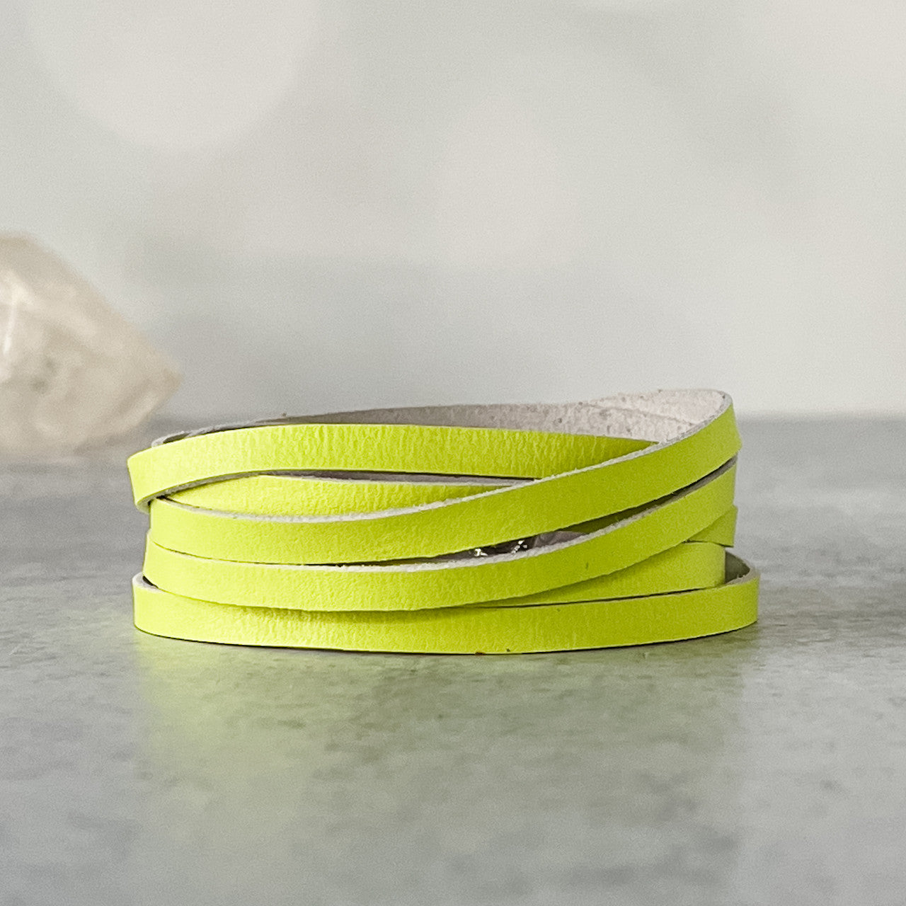 Sloane Sliced Wrap Bracelet In Lemon