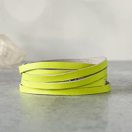 Sloane Sliced Wrap Bracelet In Lemon