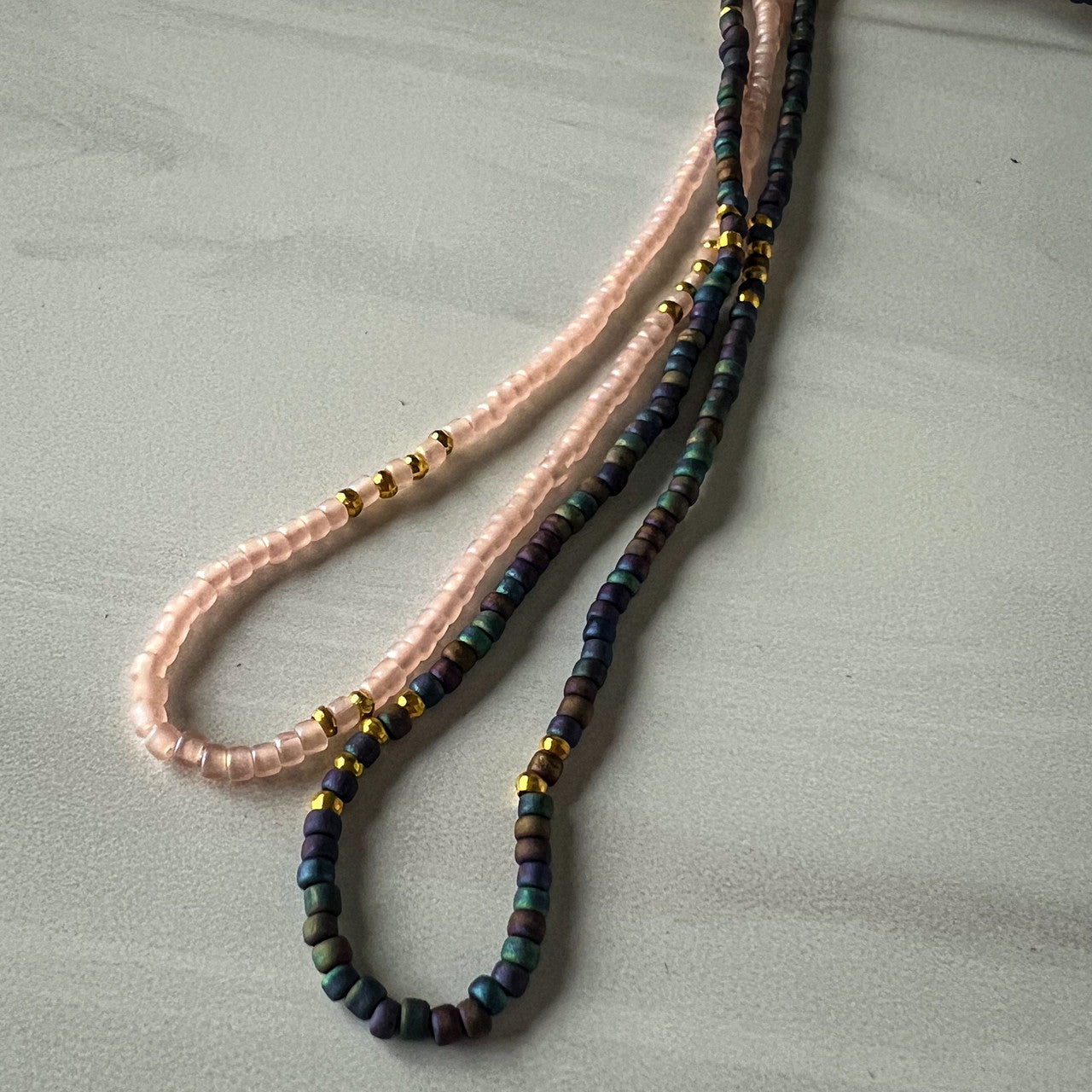 Delicate Frosted Bead Wrap