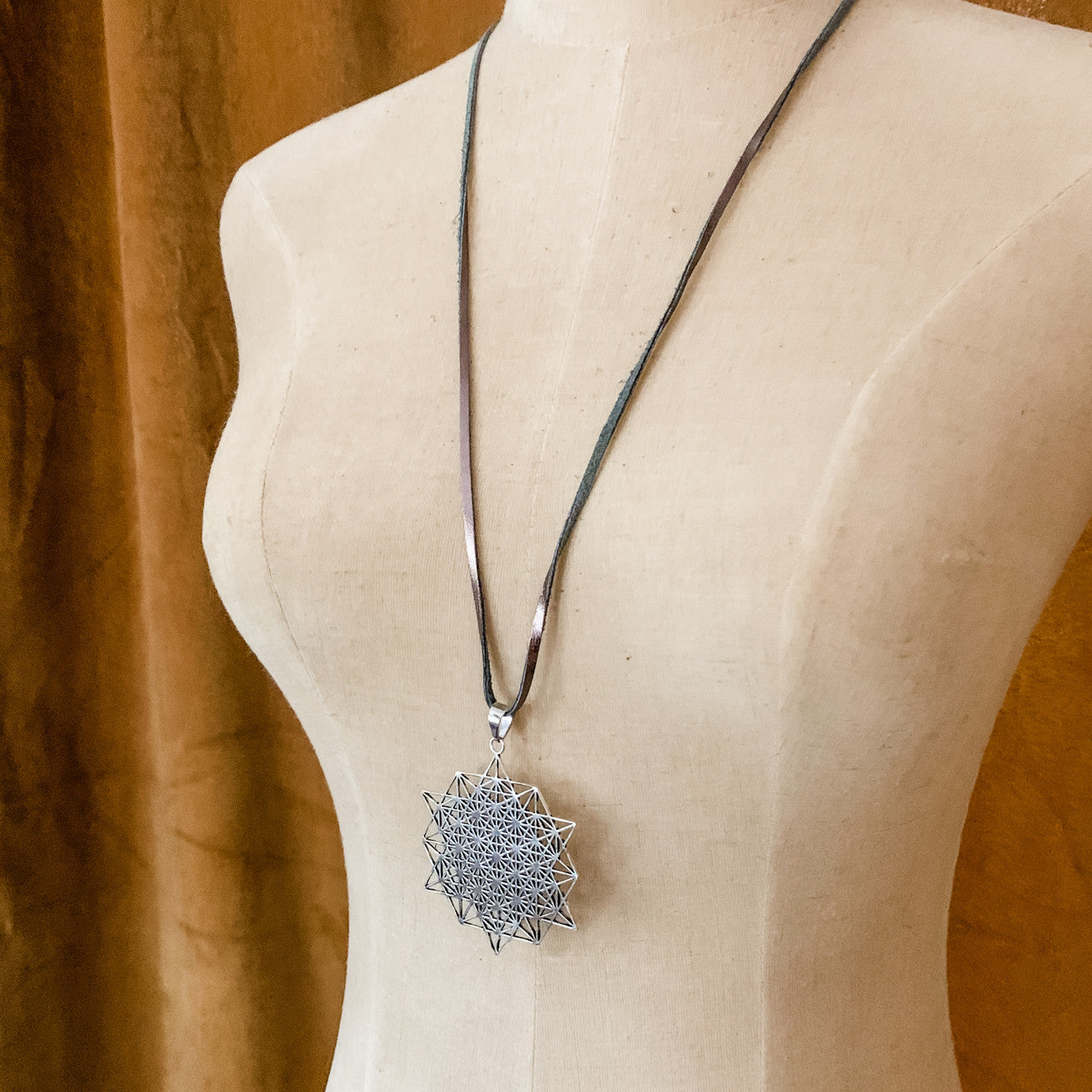 Sample Sale Sacred Geometry Silver Necklace