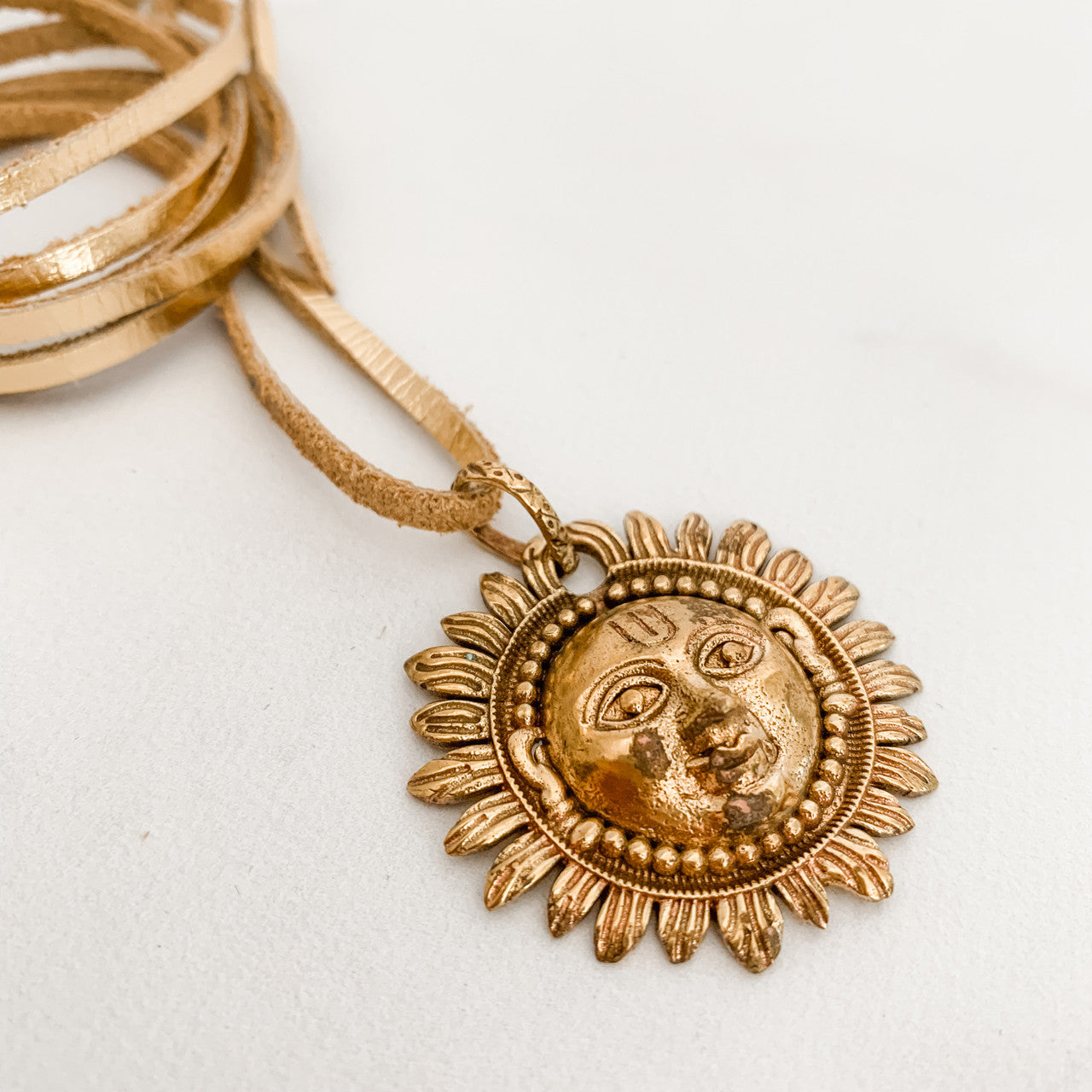 Sample Sale Sacred Geometry Sun Amulet Necklace