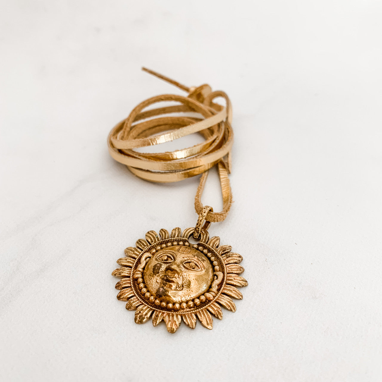 Sample Sale Sacred Geometry Sun Amulet Necklace